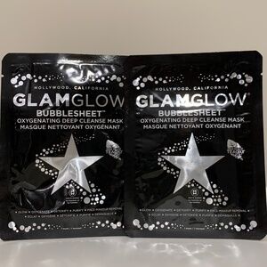 Glamglow BubbleSheet Oxygenating Deep Cleanse Masks x 2 NEW